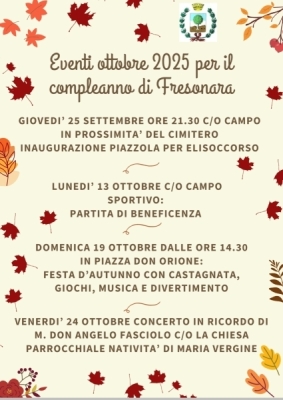 COMPLEANNO DI FRESONARA 
